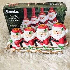 Vintage Santa Sleigh Candle Holder